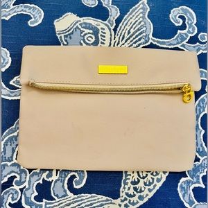 Salvatore Ferragomo couture clutch or large makeup bag. Beautiful Cream lining.